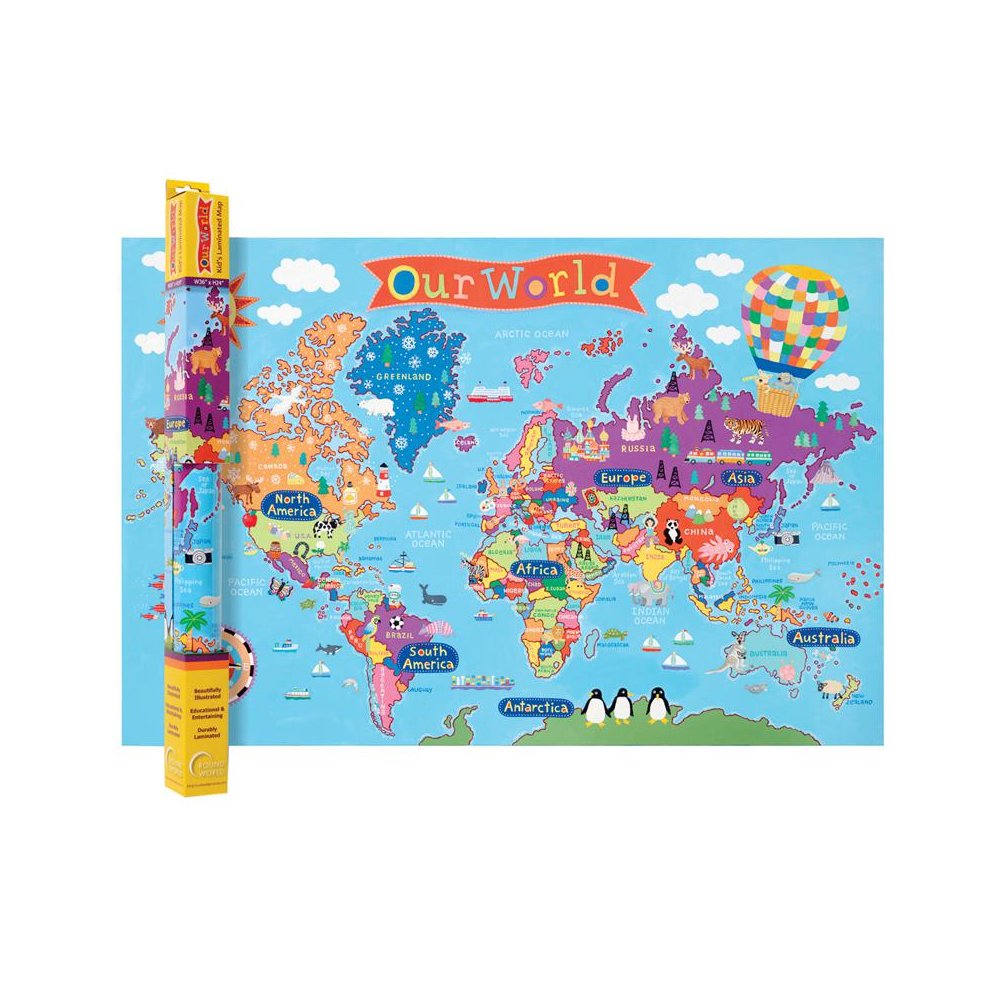 WORLD MAP FOR KIDS. Picture 1