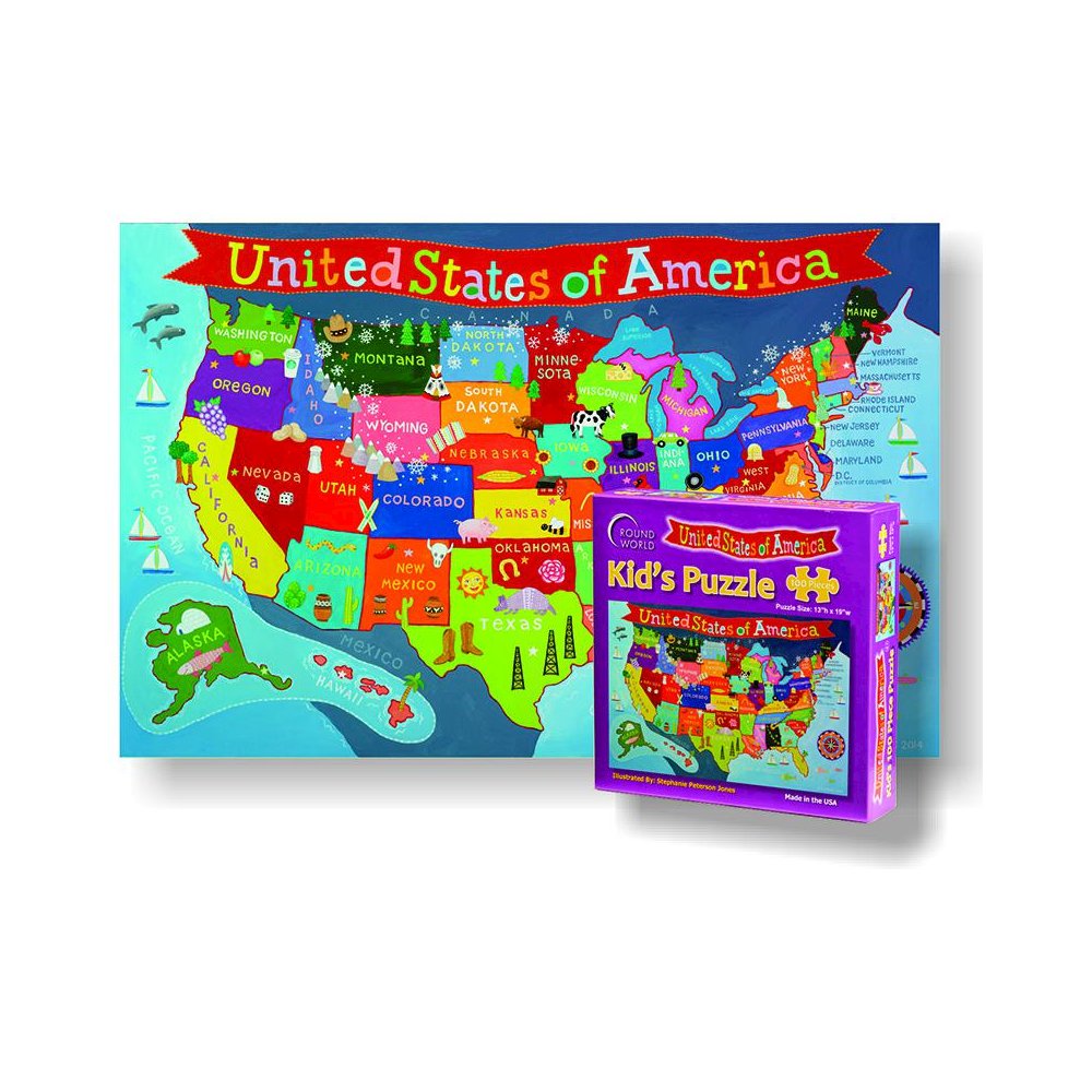 UNITED STATES JIGSAW PUZZLE FOR KID. Picture 1
