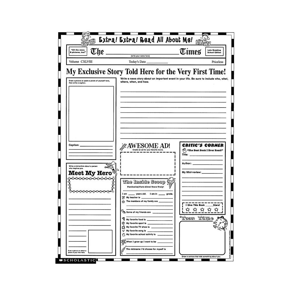 INSTANT PERSONAL POSTER SETS EXTRA EXTRA READ ALL ABOUT ME. Picture 1