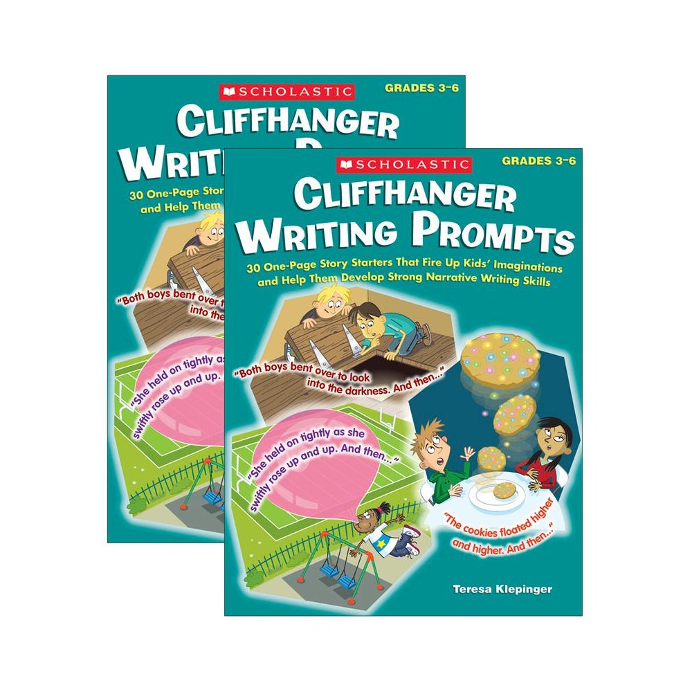 Cliffhanger Writing Prompts Book, Pack of 2. Picture 1