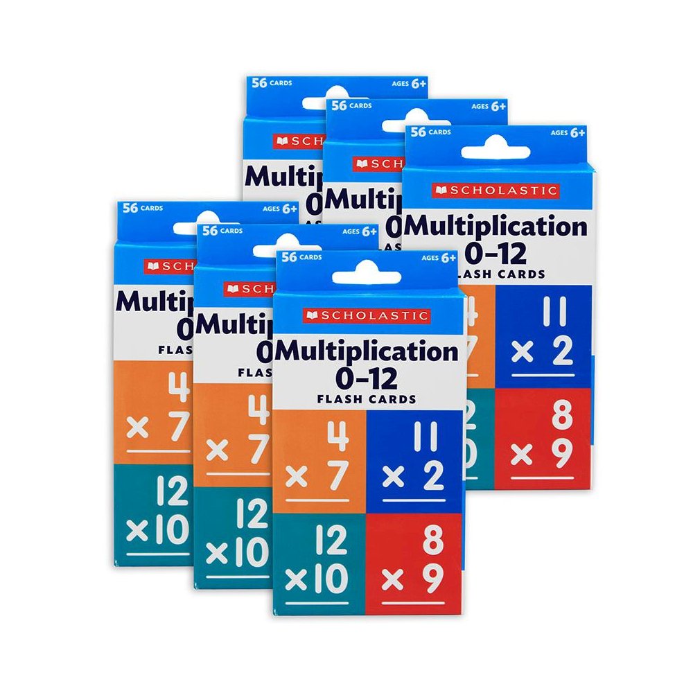 Flash Cards: Multiplication 0 - 12, 6 Packs. Picture 1