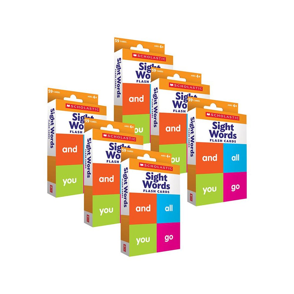Flash Cards: Sight Words, 6 Packs. Picture 1