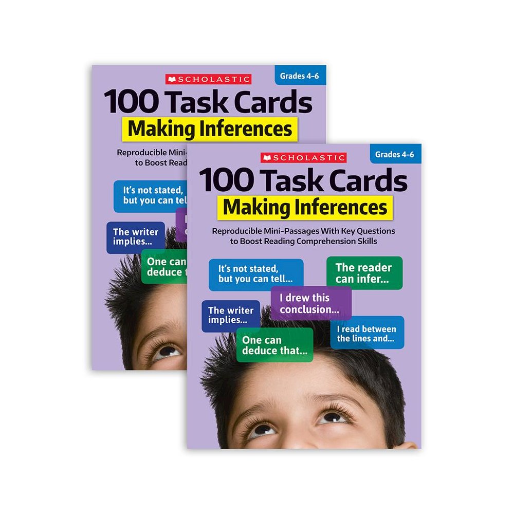 100 Task Cards: Making Inferences Activity Book, Pack of 2. Picture 1