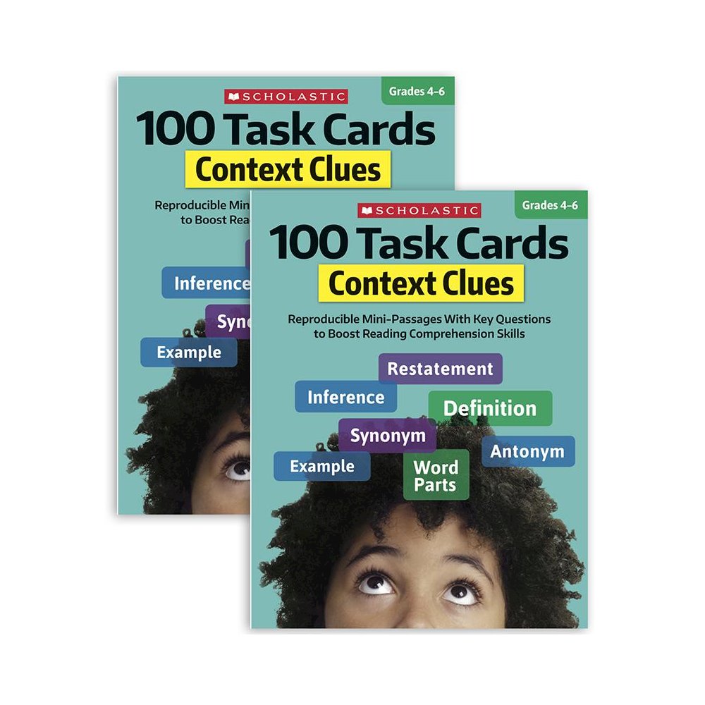 100 Task Cards: Context Clues Activity Book, Pack of 2. Picture 1