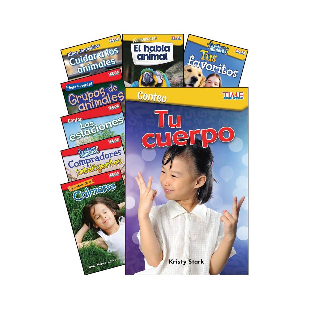 TIME FOR KIDS Math/Science Spanish Grades K-1: 8-Book Set. Picture 1