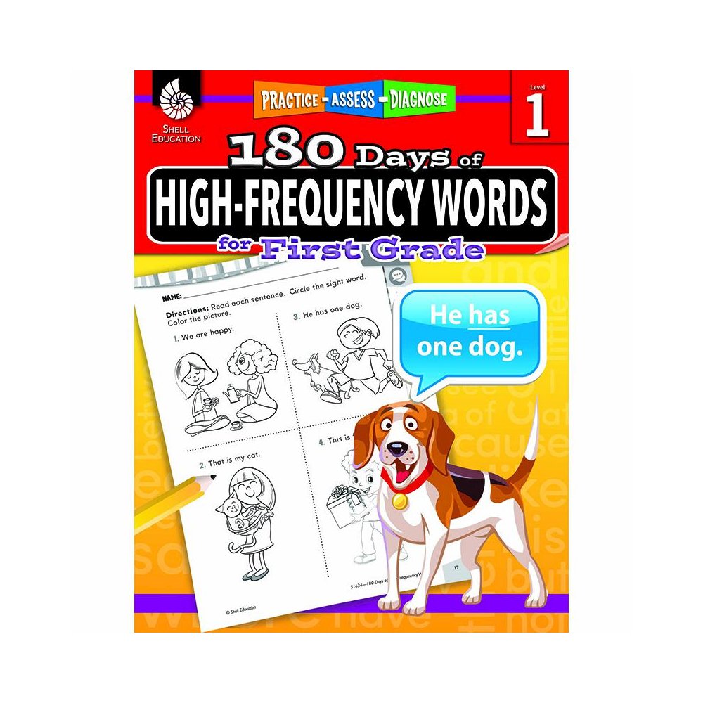 180 Days of High-Frequency Words for First Grade. Picture 1