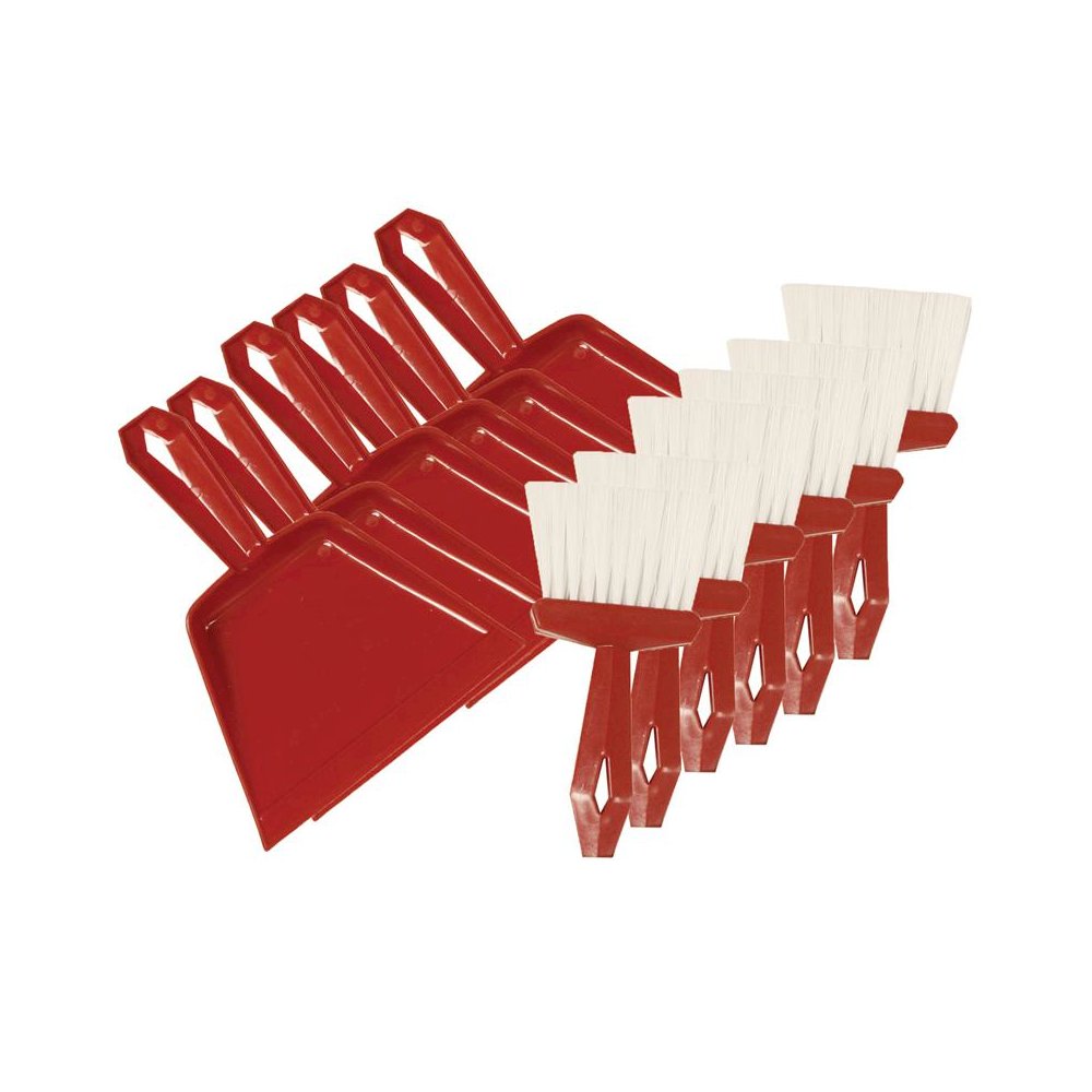 Dust Pan & Whisk Broom Set, Pack of 6. Picture 1