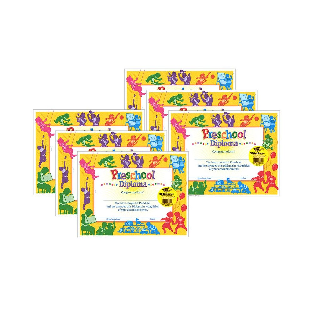 Classic Preschool Diploma, 30 Per Pack, 6 Packs. Picture 1