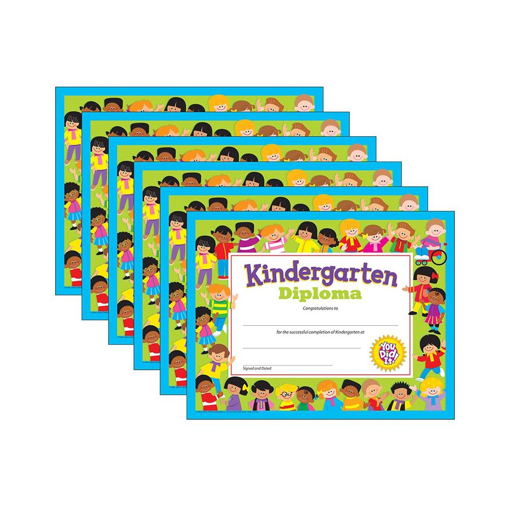Kindergarten Diploma, 30 Per Pack, 6 Packs. Picture 1