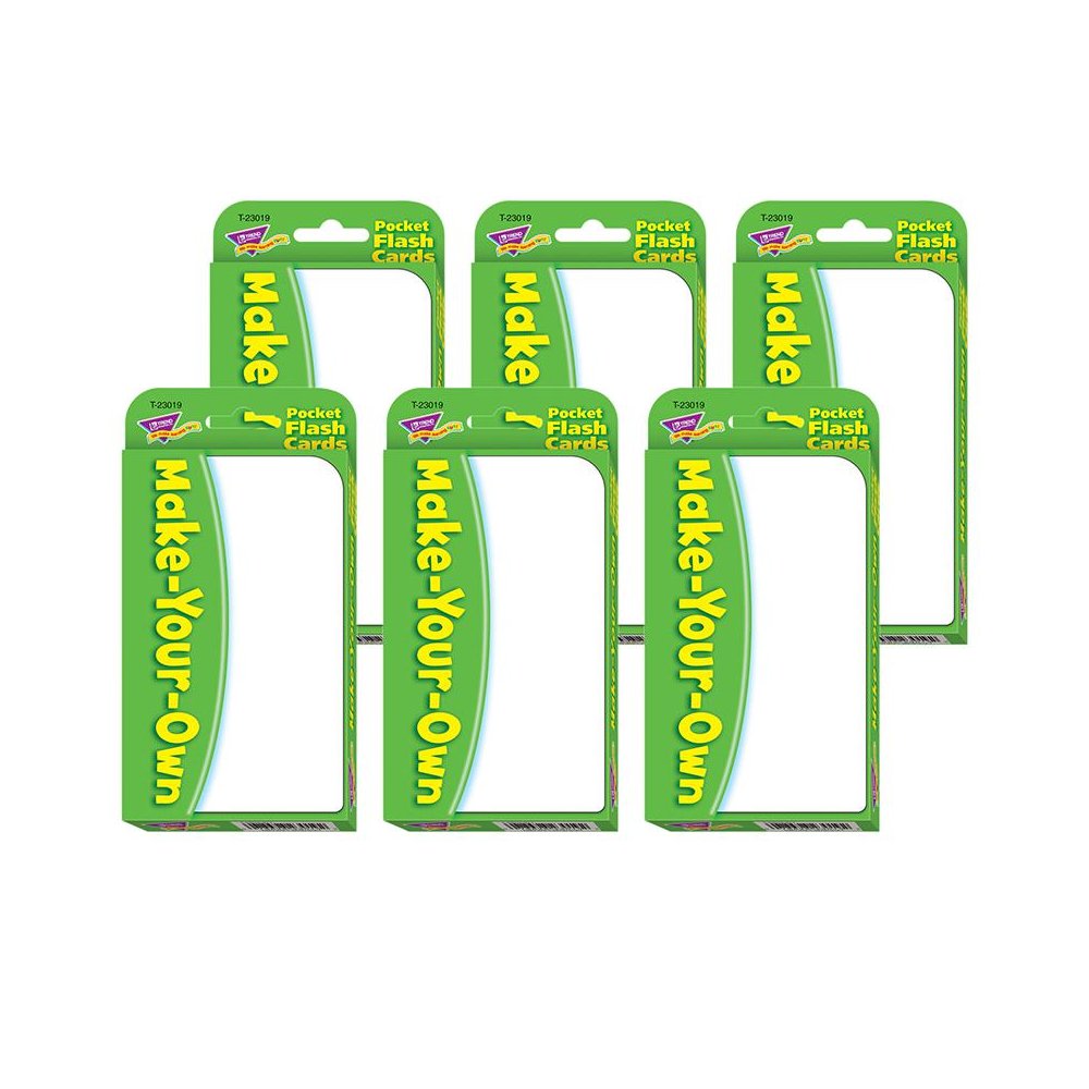 Make-Your-Own Pocket Flash Cards, 6 Packs. Picture 1