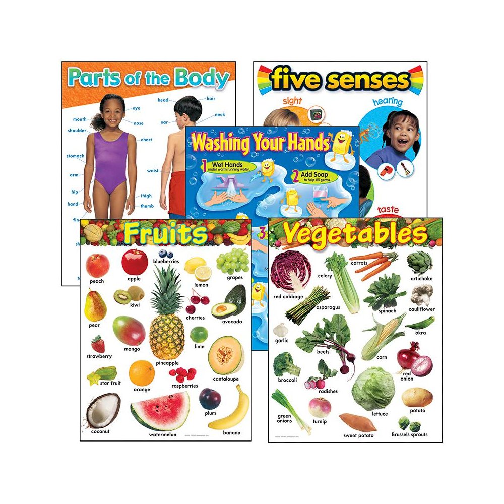 HEALTHY LIVING LEARNING CHARTS COMBO PACK. Picture 1