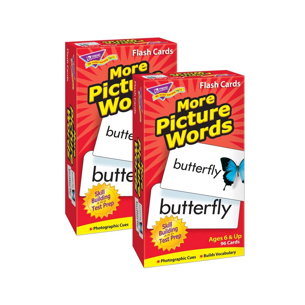 More Picture Words Skill Drill Flash Cards, 2 Sets. Picture 1