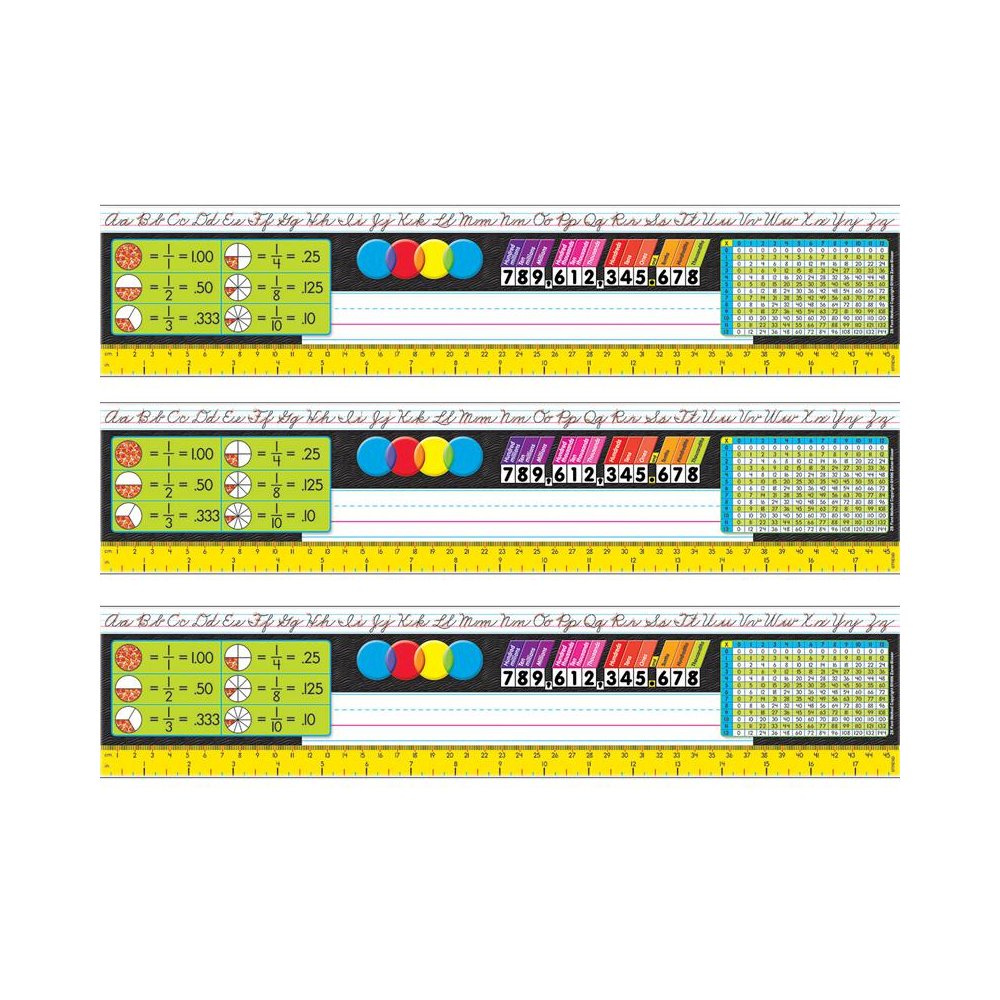 Zaner-Bloser Desk Toppers Reference Name Plates Grades 3-5, 36 Per Pack, 3 Packs. Picture 1