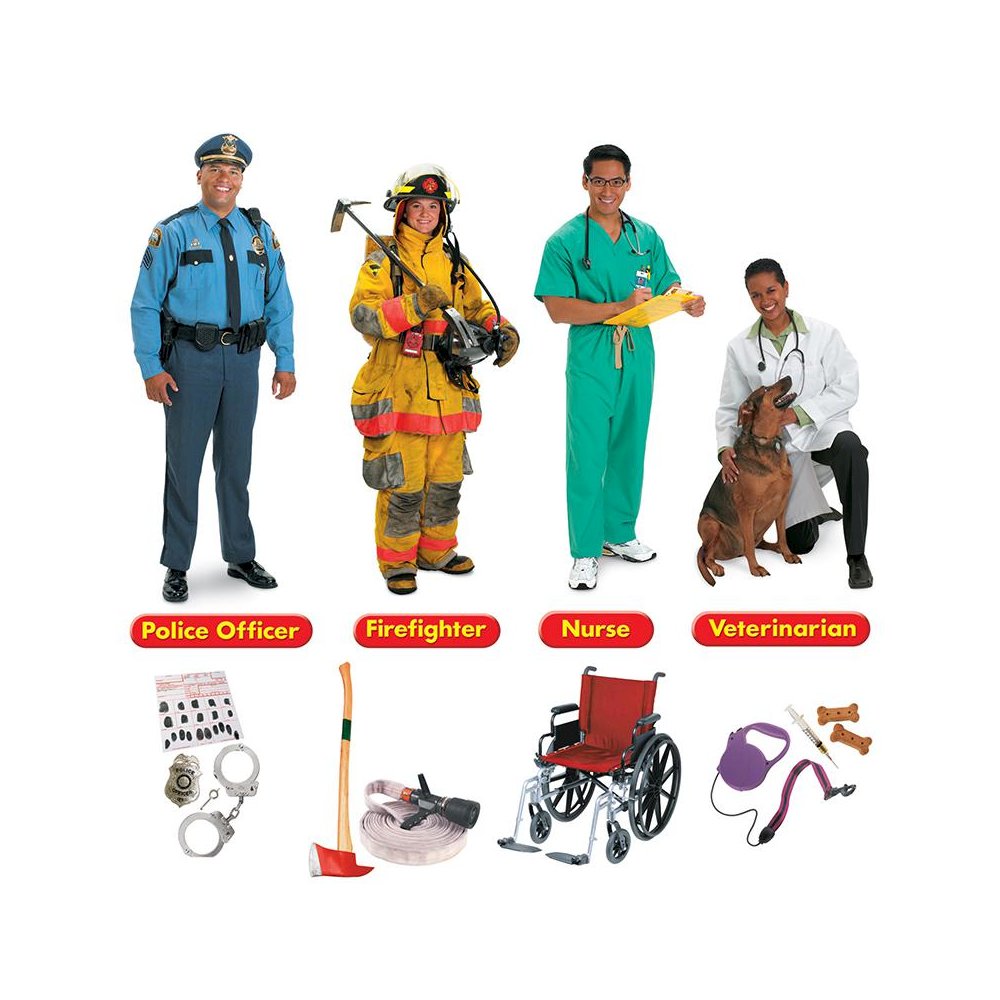 COMMUNITY HELPERS BB SET 45 PCS. Picture 1