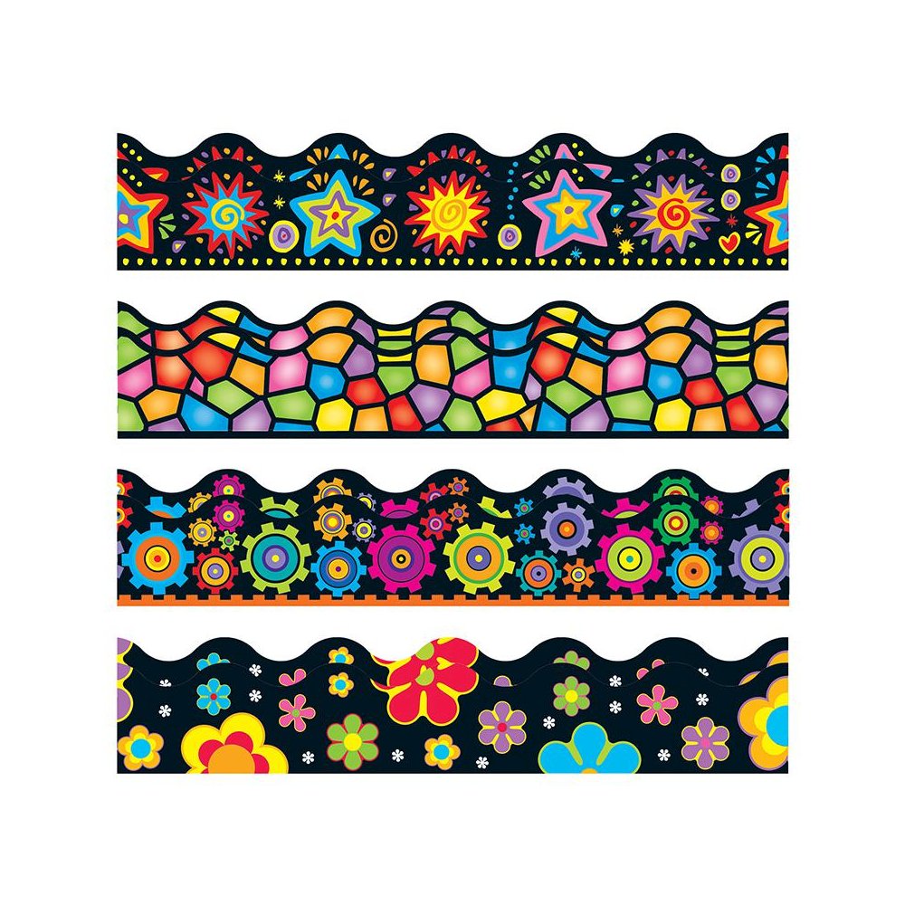 Brights on Black Terrific Trimmers, Variety Pack, 156 Feet Per Pack, 2 Packs. Picture 1