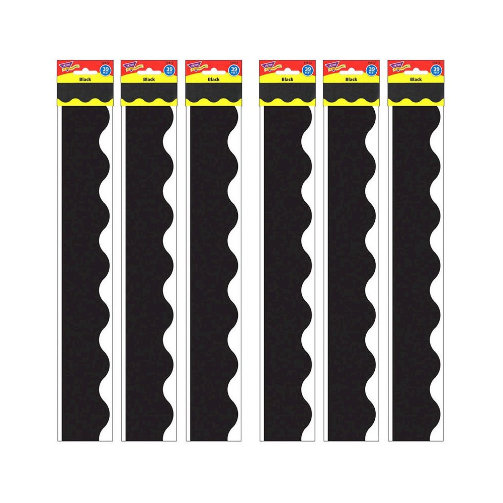 Black Terrific Trimmers, 39 Feet Per Pack, 6 Packs. Picture 1