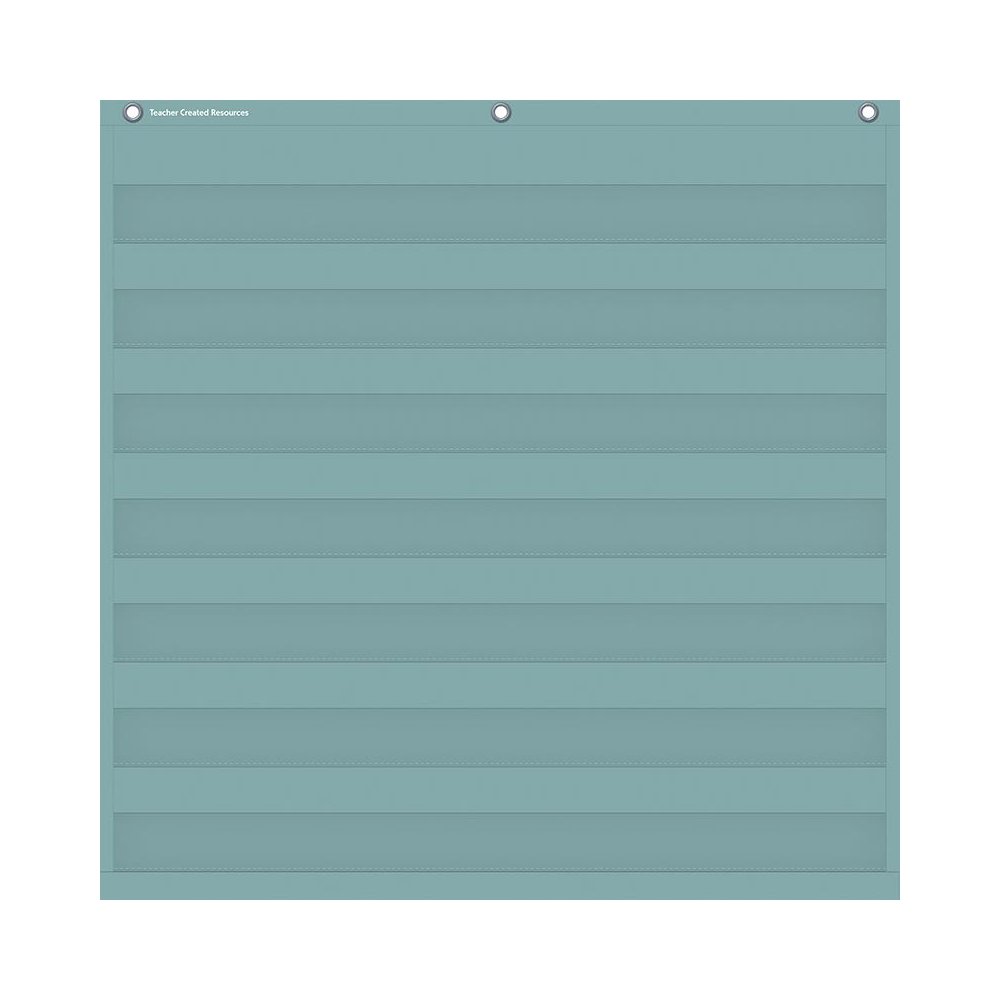Calming Blue 7 Pocket Chart, 28" x 28". Picture 1