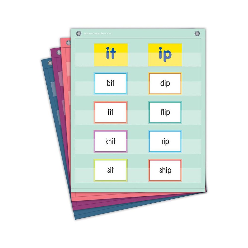 Oh Happy Day Magnetic Mini Pocket Charts, 14" x 17", Set of 4. Picture 1
