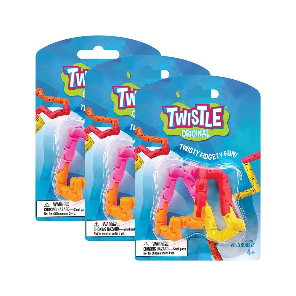 Twistle Original, Wild Sunset, Pack of 3. Picture 1