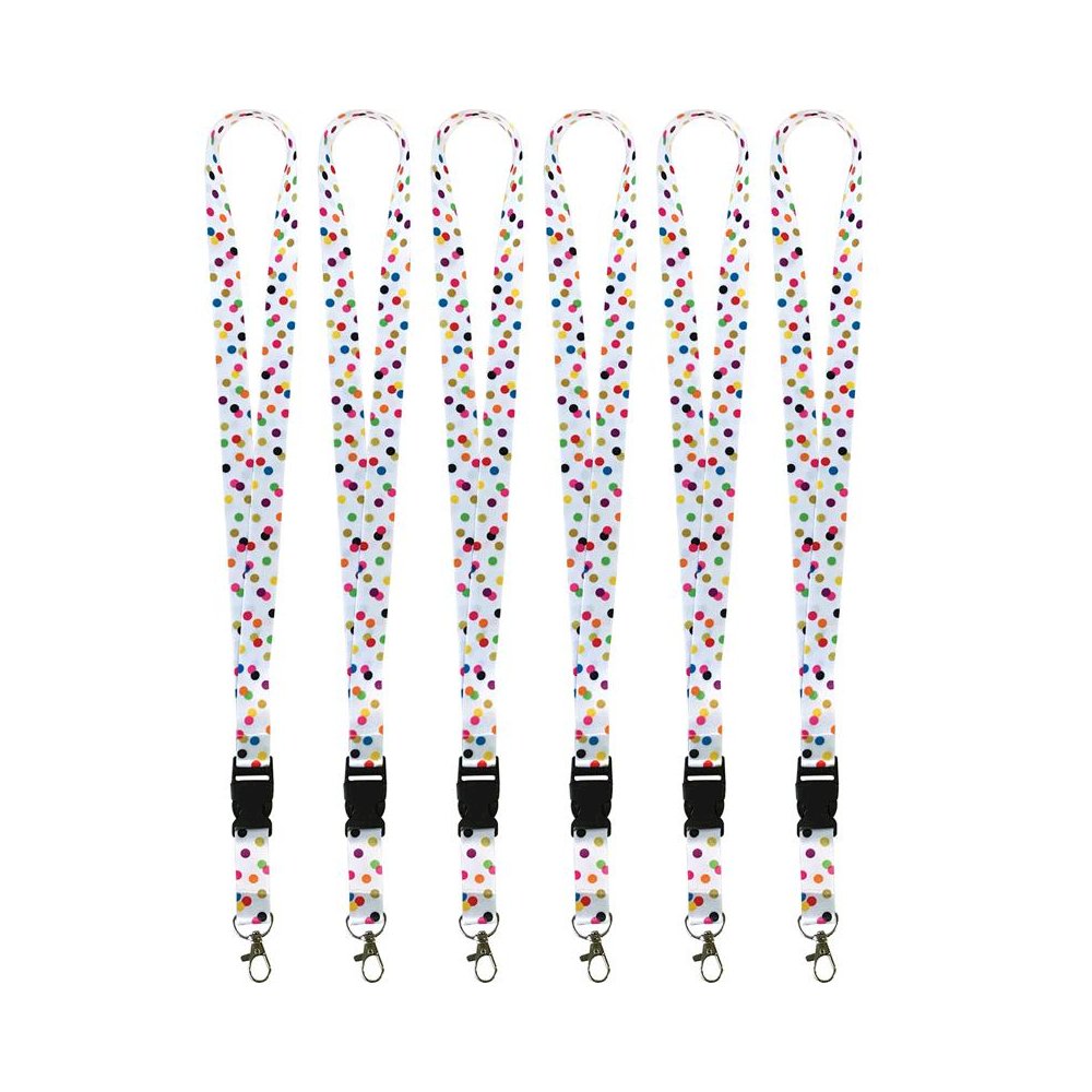 Confetti Lanyard, Pack of 6. Picture 1
