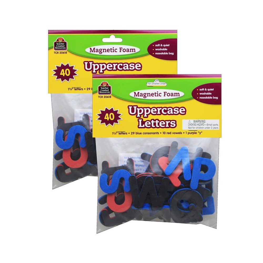 Magnetic Foam Uppercase Letters, 2 Sets. Picture 1
