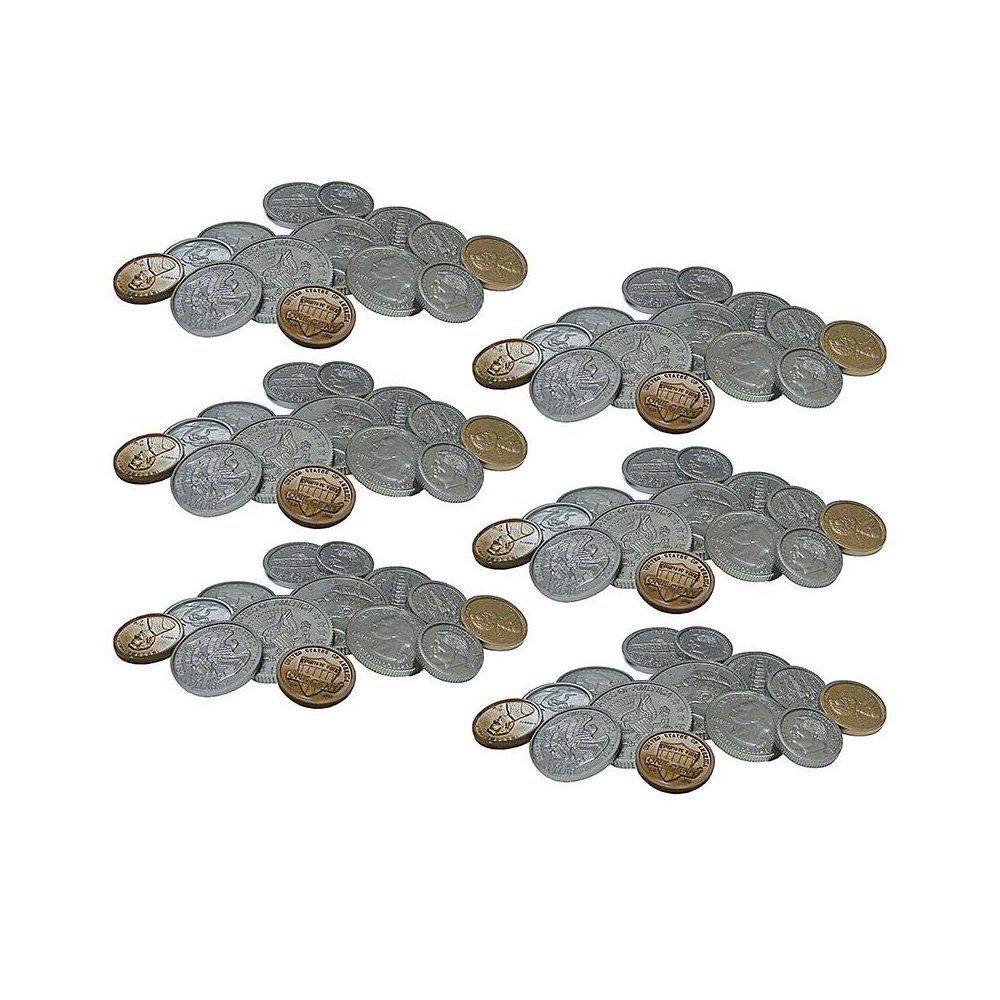 Play Money: Assorted Coins, Pack of 6. Picture 1