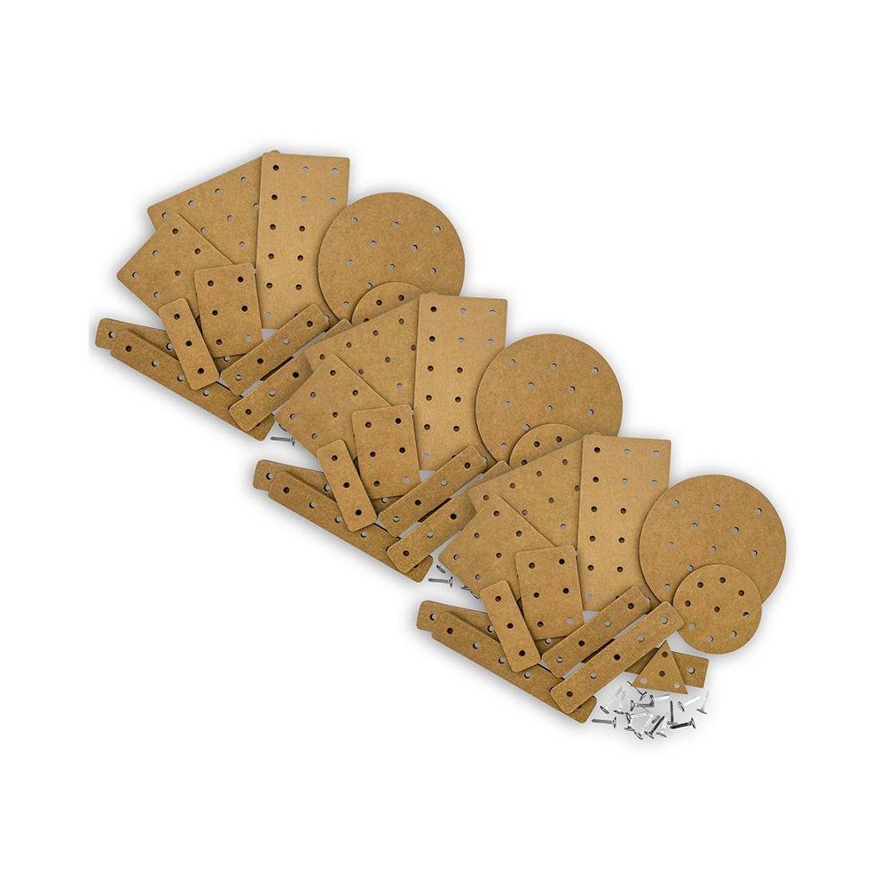 STEM Basics: Cardboard Construction - 100 Per Pack, 3 Packs. Picture 1