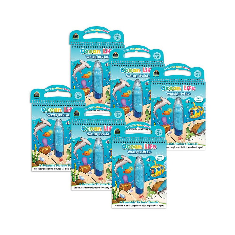 Ocean Life Water Reveal Book, 6 Sets. Picture 1