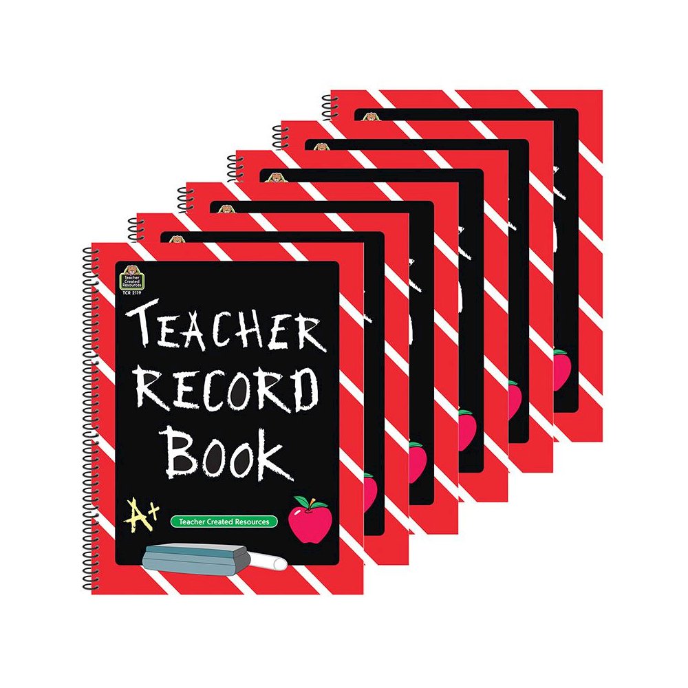 Chalkboard Teacher Record Book, Pack of 6. Picture 1
