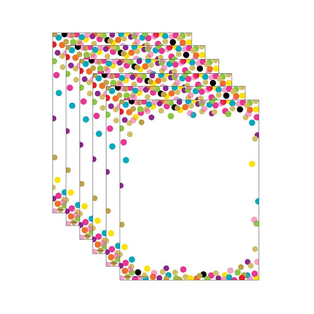 Confetti Computer Paper, 8.5" x 11", 50 Sheets Per Pack, 6 Packs. Picture 1