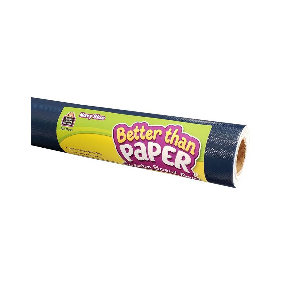 Better Than Paper Bulletin Board Roll, 4' x 12', Navy Blue, Pack of 4. Picture 1