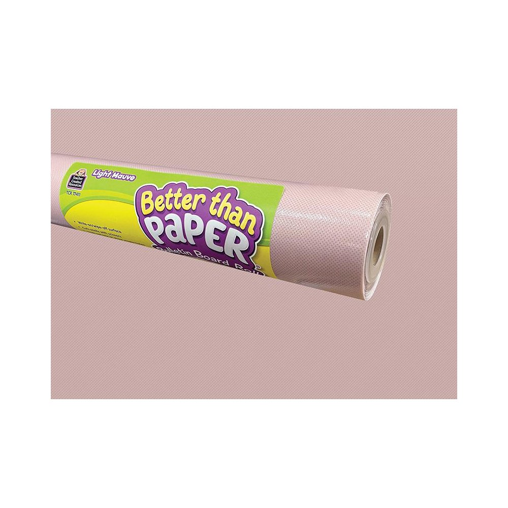 Light Mauve Better Than Paper Bulletin Board Roll, 4' x 12', Pack of 4. Picture 1