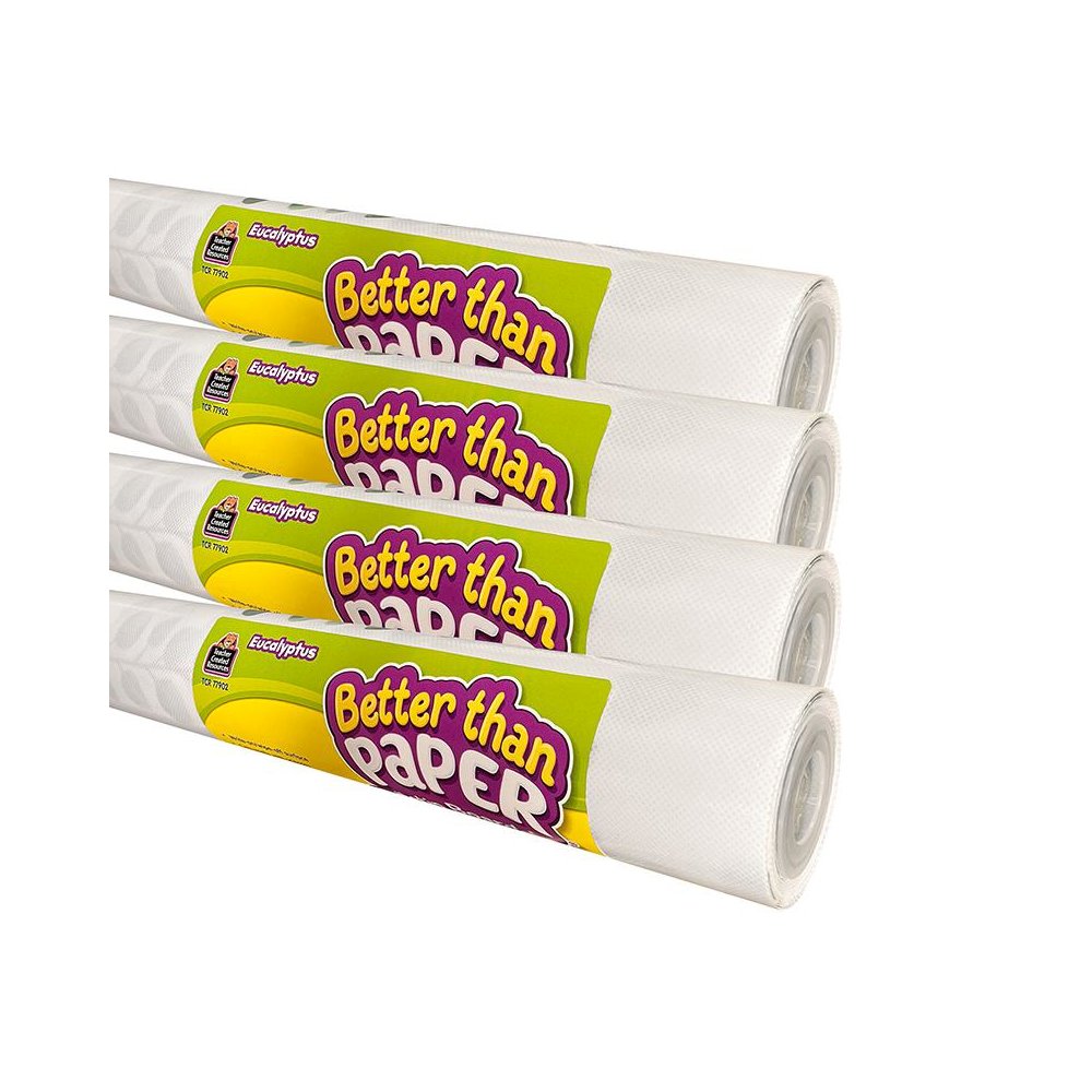 Better Than Paper Bulletin Board Roll, Eucalyptus, 4-Pack. Picture 1