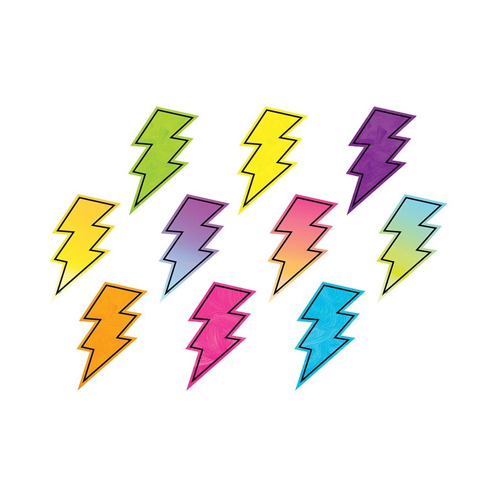 Brights 4Ever Lightning Bolts Accents, 30 Per Pack, 3 Packs. Picture 1