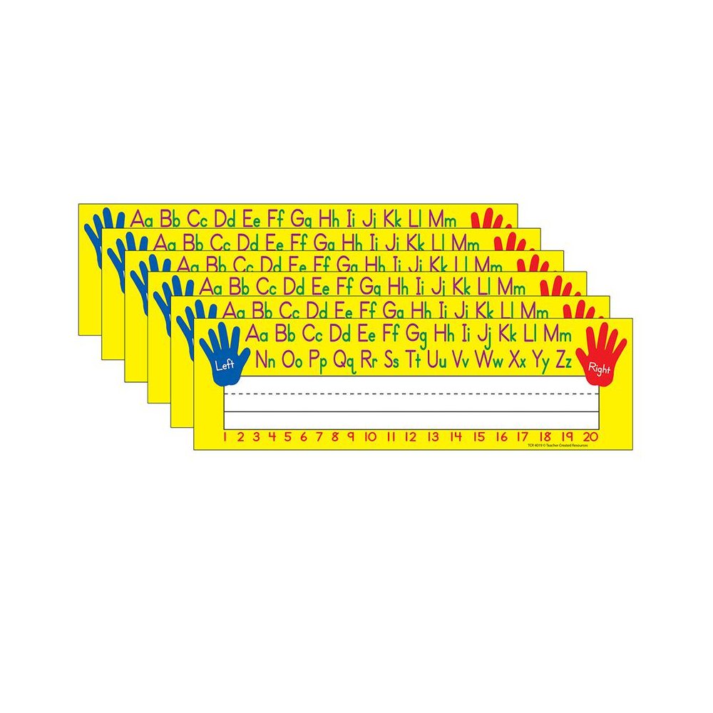 Left/Right Alphabet Name Plates, 36 Per Pack, 6 Packs. Picture 1