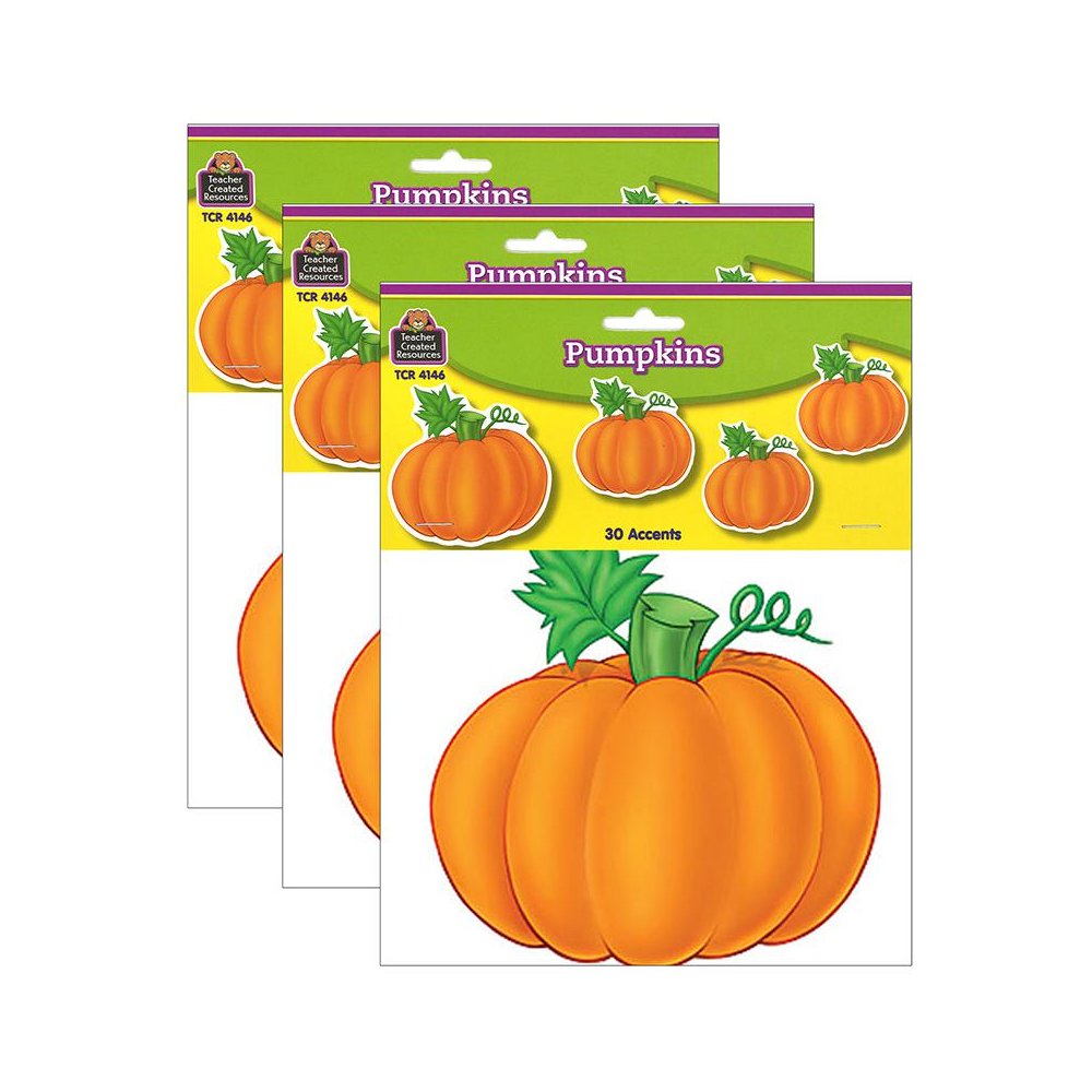 Pumpkins Accents, 30 Per Pack, 3 Packs. Picture 1