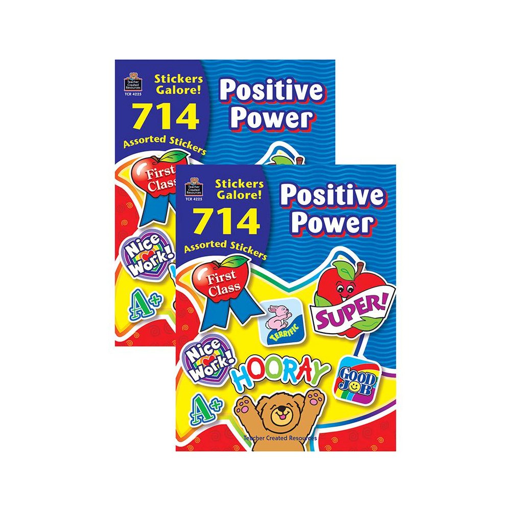Positive Power Sticker Book, 714 Stickers Per Book, Pack of 2. Picture 1