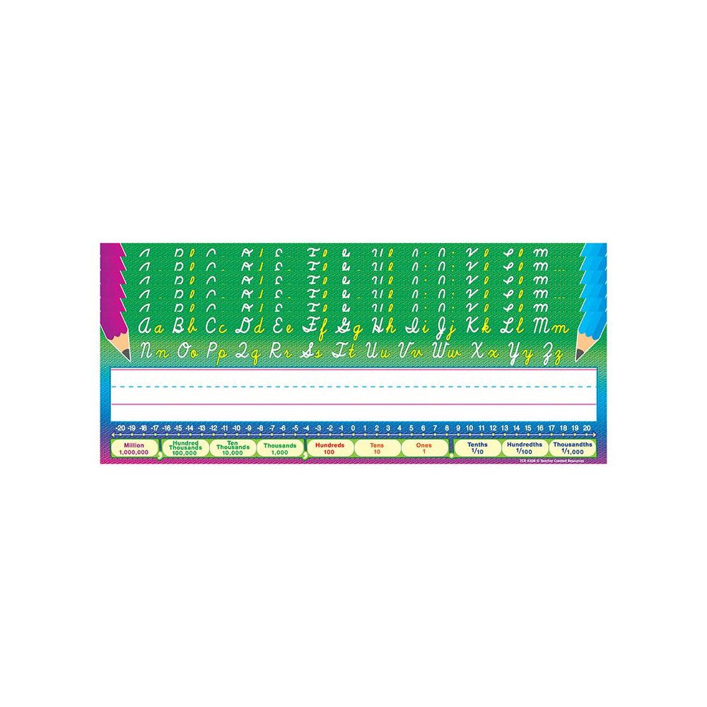 Cursive Writing Name Plates, 36 Per Pack, 6 Packs. Picture 1