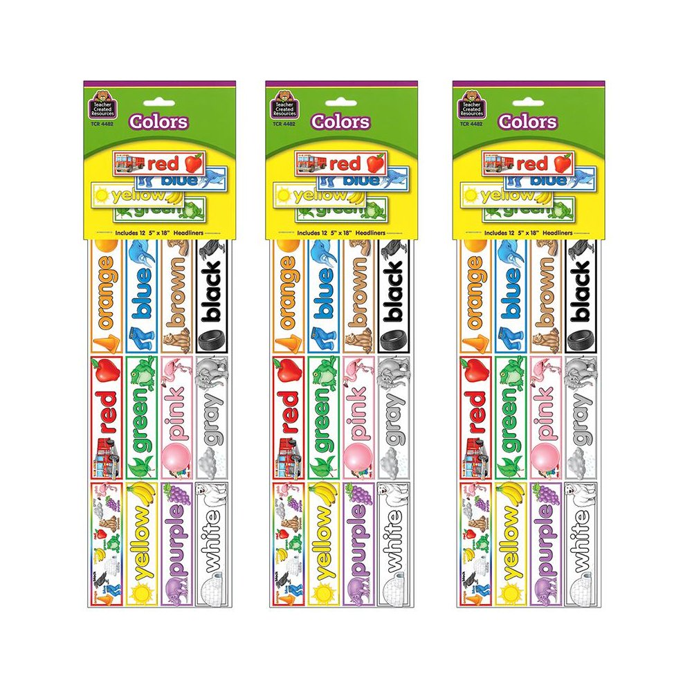 Colors Headliners, 12 Per Pack, 3 Packs. Picture 1