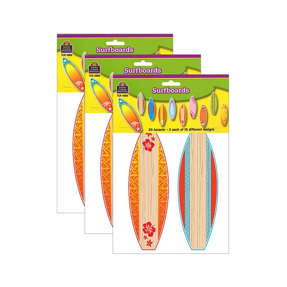 Surfboards Accents, 30 Per Pack, 3 Packs. Picture 1