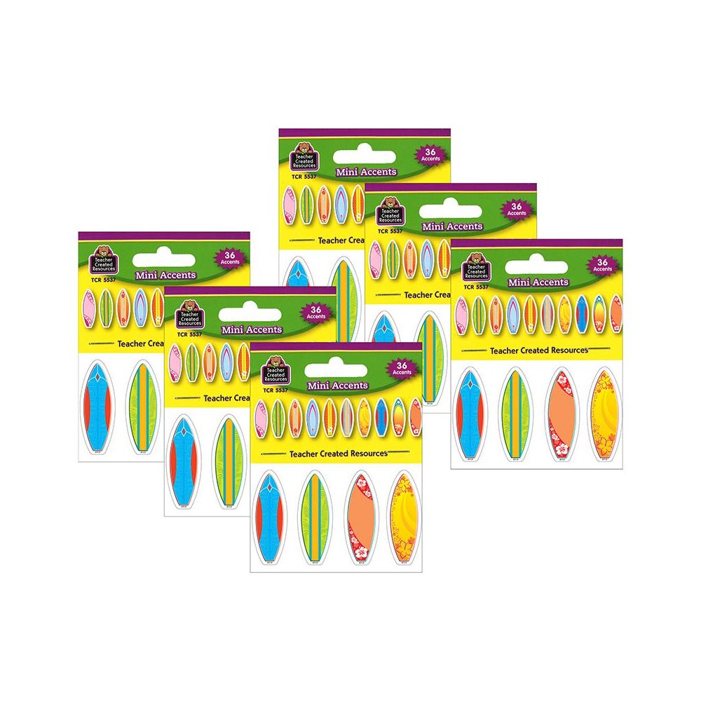 Surfboards Mini Accents, 36 Per Pack, 6 Packs. Picture 1