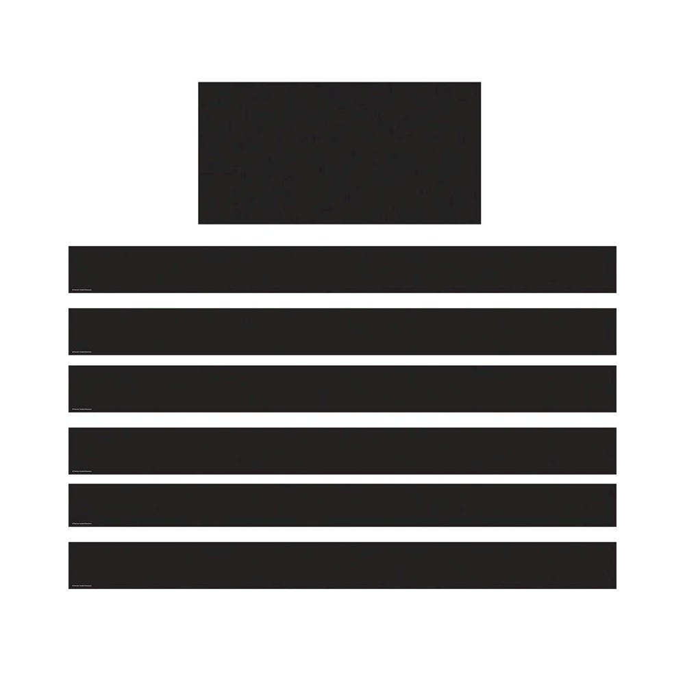 Black Straight Border Trim, 35 Feet Per Pack, 6 Packs. Picture 1