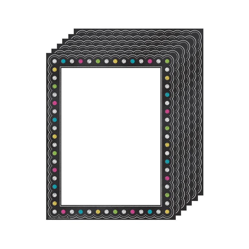 Chalkboard Brights Computer Paper, 50 Per Pack, 6 Packs. Picture 1