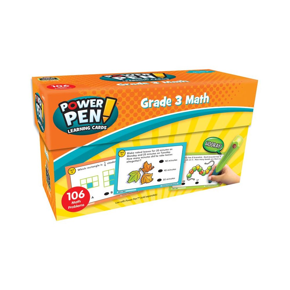 Power Pen Learning Cards: Math Grade 3. Picture 1