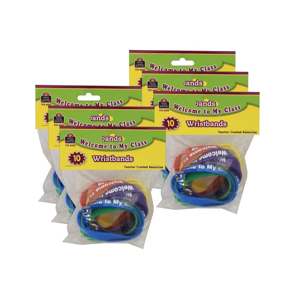 Welcome to My Class Wristbands, 10 Per Pack, 6 Packs. Picture 1