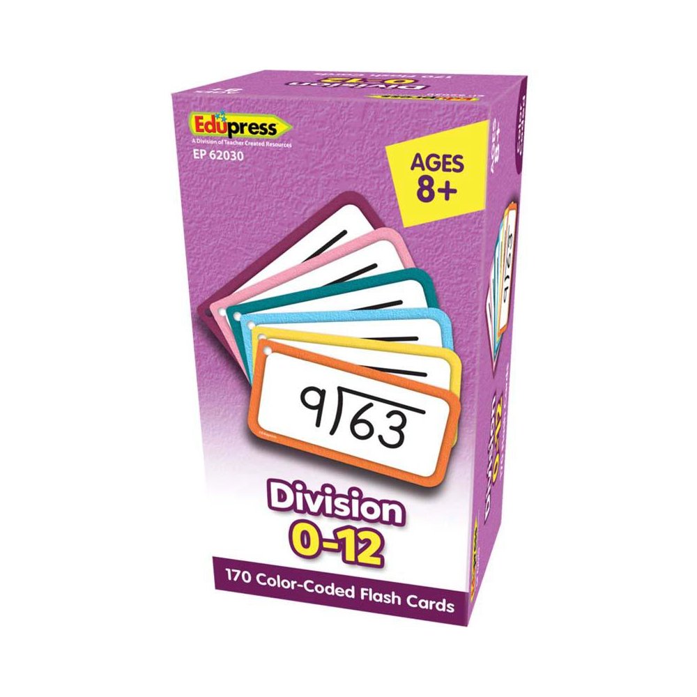 Division Flash Cards - All Facts 0-12. Picture 1