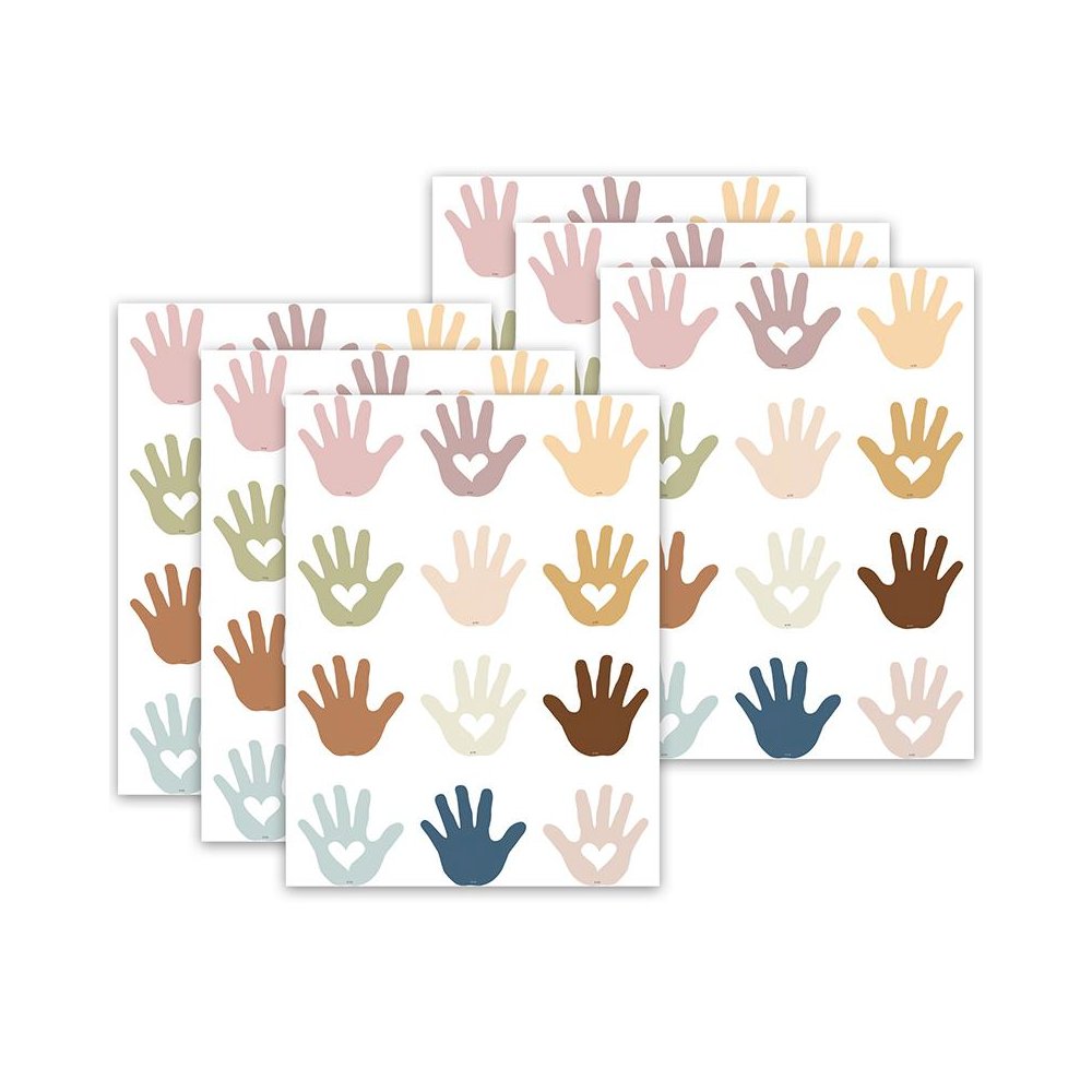 Everyone is Welcome Helping Hands Mini Accents, 36 Per Pack, 6 Packs. Picture 1