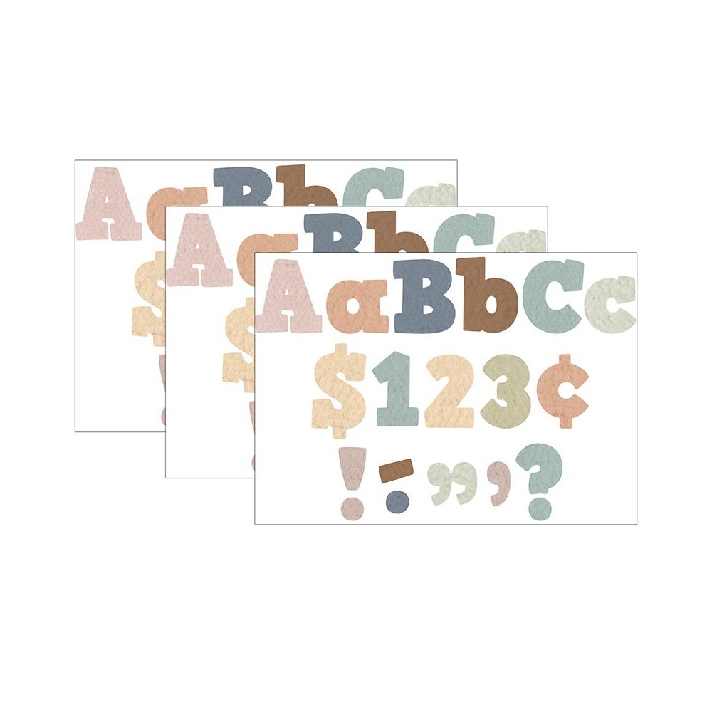 Everyone is Welcome 4" Bold Block Letters Combo Pack, 230 Per Pack, 3 Packs. Picture 1