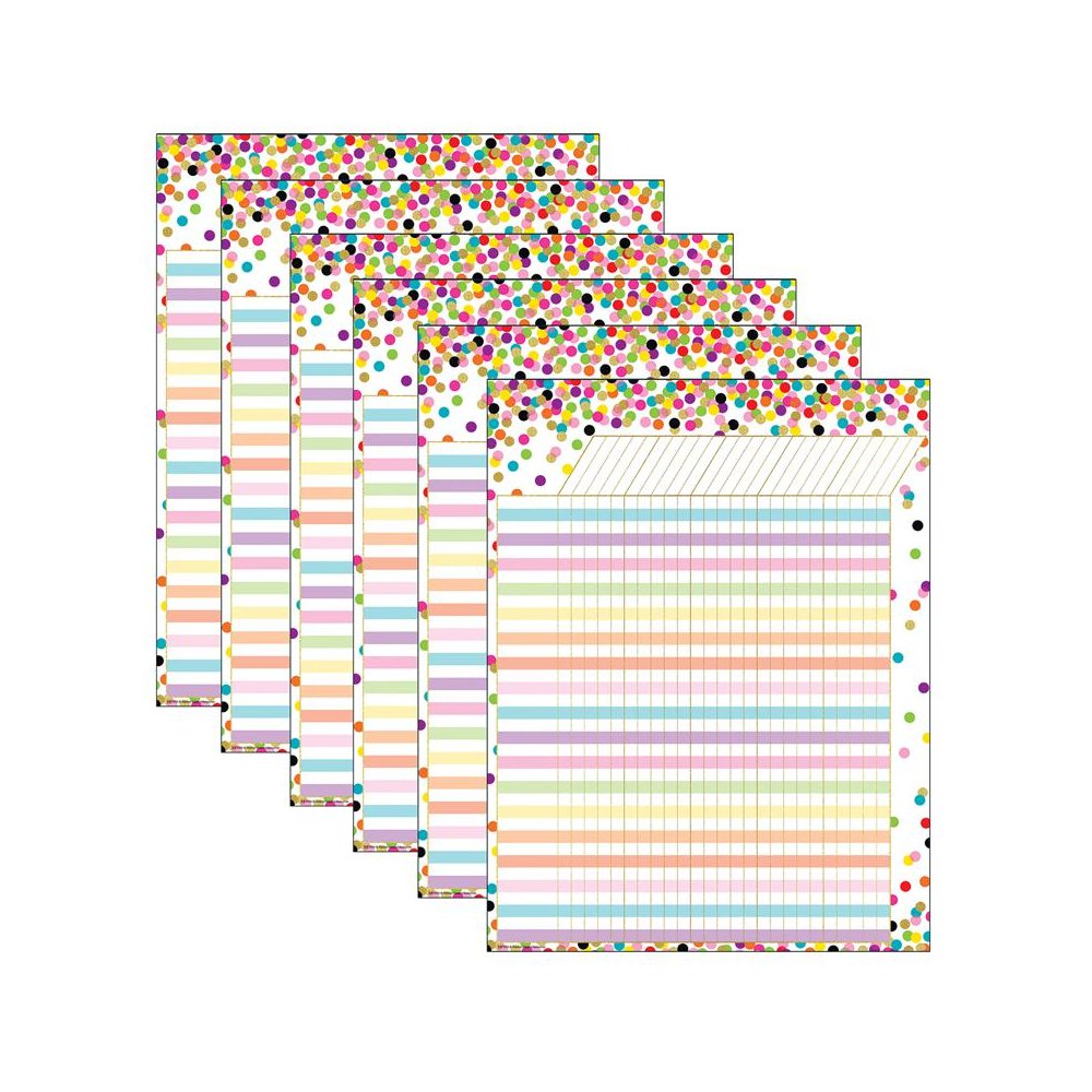 Confetti Incentive Chart, Pack of 6. Picture 1