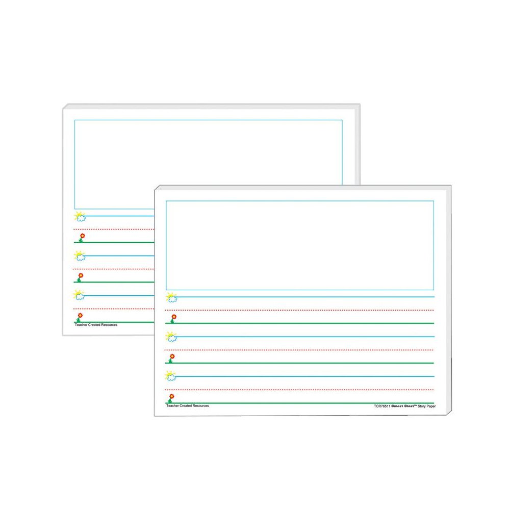 Smart Start K-1 Story Paper: 100 Sheets Per Pack, 2 Packs. Picture 1
